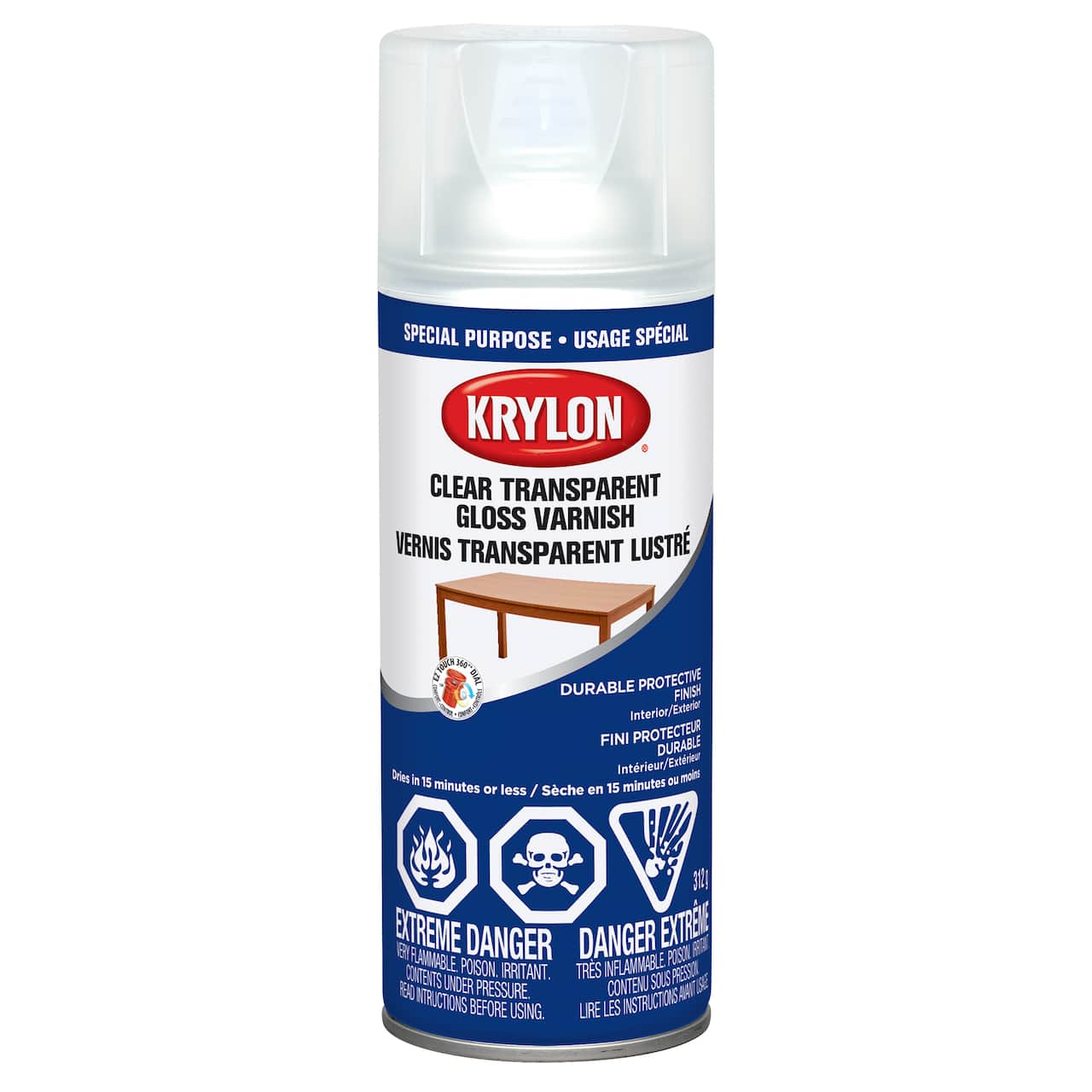 Krylon® Clear Transparent Gloss Varnish